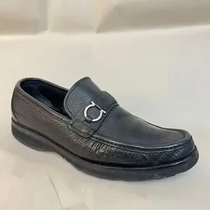 Salvatore Ferragamo | Shoes | Black Leather Mens Slipon  display picture 1
